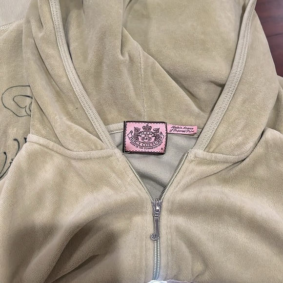 Vintage Juicy Couture Light Green Velour Jacket - Picture 4 of 4